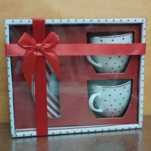 set 2 tazze righe